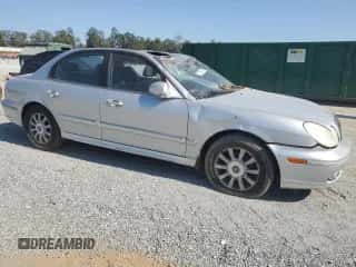 2004 Hyundai Sonata GLS with VIN KMHWF35H04A052801, listed as a Copart auction lot 75386264 with 166,758 mi miles and Salvage title. Bid and sale history available at DreamBid. Image 4.