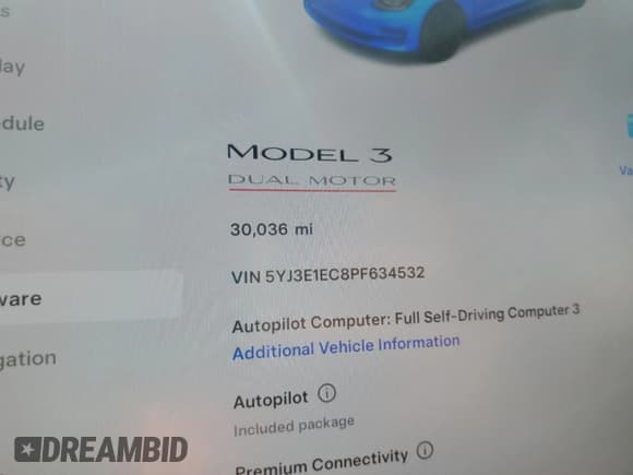 ✅ 2023 Tesla Model 3 Performance • VIN: 5YJ3E1EC8PF634532 • Lot: 58322665. Wystawiony na Copart z przebiegiem 30 036 mil. Bezpłatny archiwum sprzedaży aukcyjnych z USA i szczegółowy raport historii pojazdu na DreamBid. Zdjęcie 9.