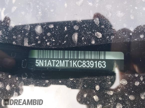 ✅ 2019 Nissan Rogue SL • VIN: 5N1AT2MT1KC839163 • Lot: 43251599. Wystawiony na IAAI z przebiegiem 137 739 mil. Bezpłatny archiwum sprzedaży aukcyjnych z USA i szczegółowy raport historii pojazdu na DreamBid. Zdjęcie 9.