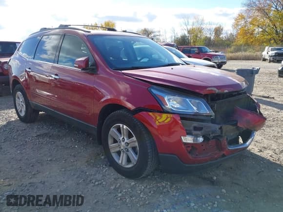 ✅ 2014 Chevrolet Traverse LT • VIN: 1GNKRHKD9EJ303493 • Lot: 43581958. Listed on IAAI with 182,128 mi. Free auction sales archive from the USA and detailed vehicle history report at DreamBid. Image 1.