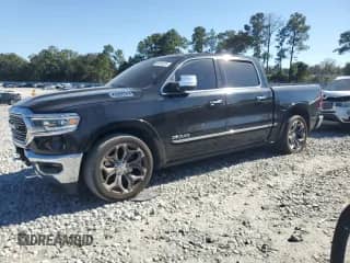 2019 Ram 1500 Limited z VIN 1C6SRFHT6KN524881, wystawiony jako Copart lot #86696525 z przebiegiem 143 005 mil mil oraz Szkoda całkowita • Salvage title. Historia ofert i sprzedaży dostępna na DreamBid. Obrazek 1.