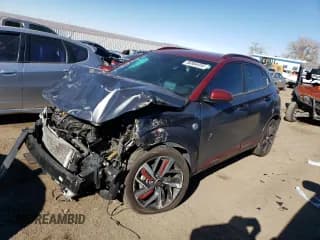 ✅ 2019 Hyundai Kona Ultimate • VIN: KM8K53A58KU310961 • Лот: 36884454. Опубликован ранее на Copart с пробегом Не указан. Бесплатный доступ к архиву аукционных продаж из США и подробный отчёт об истории автомобиля на DreamBid. Изображение 1.