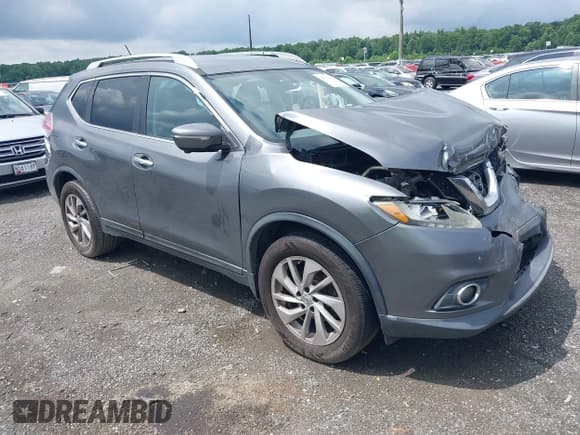 ✅ 2014 Nissan Rogue SV • VIN: 5N1AT2MVXEC861412 • Lot: 42733170. Listed on IAAI with 159,881 mi. Free auction sales archive from the USA and detailed vehicle history report at DreamBid. Image 1.