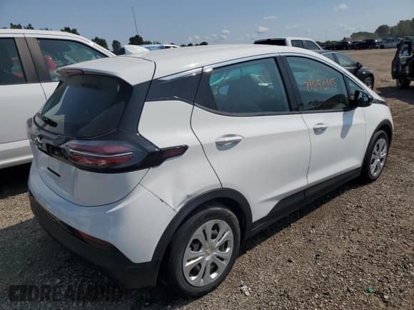 ✅ 2023 Chevrolet Bolt EV 1LT • VIN: 1GBJF1R03P4150591 • Lot: 71690115. Wystawiony na Copart z przebiegiem 21 934 mil. Bezpłatny archiwum sprzedaży aukcyjnych z USA i szczegółowy raport historii pojazdu na DreamBid. Zdjęcie 3.