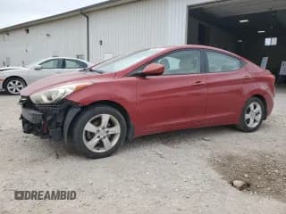 ✅ 2013 Hyundai Elantra GLS • VIN: KMHDH4AE8DU519335 • Lot: 72065735. Listed on Copart with 166,002 mi. Free auction sales archive from the USA and detailed vehicle history report at DreamBid. Image 1.
