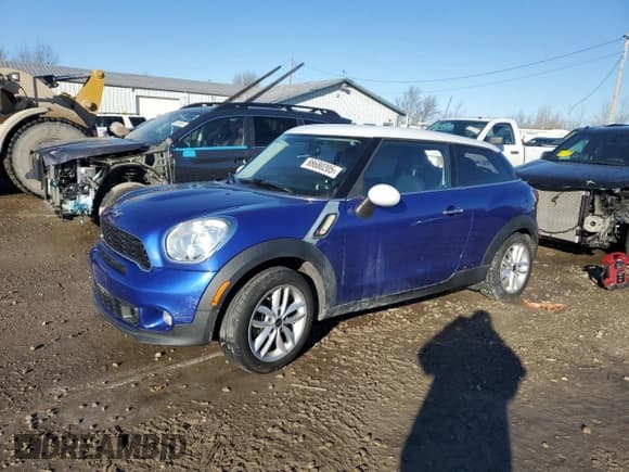 ✅ 2014 MINI Paceman S • VIN: WMWSS5C56EWN67158 • Lot: 88680205. Listed on Copart with Not provided. Free auction sales archive from the USA and detailed vehicle history report at DreamBid. Image 1.