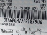 ✅ 2015 Ford Fusion SE • VIN: 3FA6P0H77FR187906 • Lot: 43767288. Listed on IAAI with 95,773 mi. Free auction sales archive from the USA and detailed vehicle history report at DreamBid. Image 9.