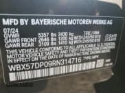 ✅ 2024 BMW X3 xDrive30i • VIN: WBX57DP09RN314716 • Lot: 71852425. Listed on Copart with 5,631 mi. Free auction sales archive from the USA and detailed vehicle history report at DreamBid. Image 13.