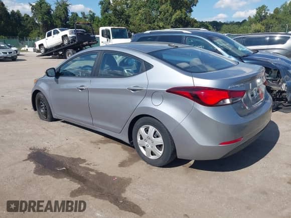 2016 Hyundai Elantra SE with VIN 5NPDH4AE8GH740226, listed as a IAAI auction lot 43315651 with 104,996 mi miles and . Bid and sale history available at DreamBid. Image 3.