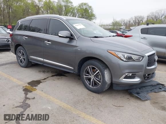 ✅ 2019 Infiniti QX60 Pure • VIN: 5N1DL0MN0KC516547 • Lot: 41947705. Listed on IAAI with 83,454 mi. Free auction sales archive from the USA and detailed vehicle history report at DreamBid. Image 1.
