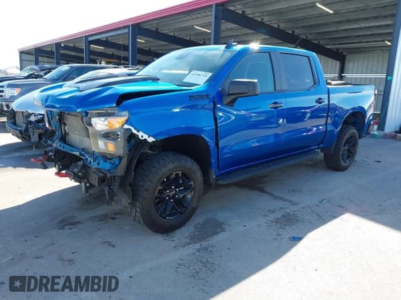 ✅ 2023 Chevrolet Silverado 1500 Custom Trail Boss • VIN: 3GCUDCED6PG222874 • Лот: 43396735. Опубликован ранее на IAAI с пробегом 36 104 миль. Бесплатный доступ к архиву аукционных продаж из США и подробный отчёт об истории автомобиля на DreamBid. Изображение 2.