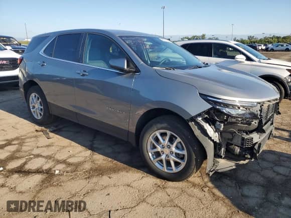 2024 Chevrolet Equinox LT with VIN 3GNAXTEG2RL243274, listed as a Copart auction lot 68014154 with 26,595 mi miles and Clean title. Bid and sale history available at DreamBid. Image 4.