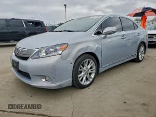 ✅ 2010 Lexus HS 250h Premium • VIN: JTHBB1BA5A2027651 • Lot: 94471205. Listed on Copart with 123,408 mi. Free auction sales archive from the USA and detailed vehicle history report at DreamBid. Image 1.