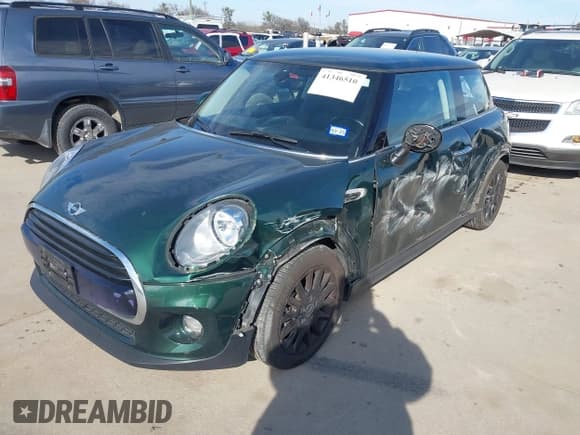 ✅ 2018 MINI Hardtop Cooper • VIN: WMWXP5C55J3C65351 • Lot: 41346510. Listed on IAAI with 61,964 mi. Free auction sales archive from the USA and detailed vehicle history report at DreamBid. Image 2.