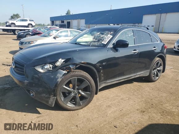 ✅ 2016 Infiniti QX70 • VIN: JN8CS1MW8GM750605 • Lot: 69073455. Listed on Copart with 228,637 mi. Free auction sales archive from the USA and detailed vehicle history report at DreamBid. Image 1.