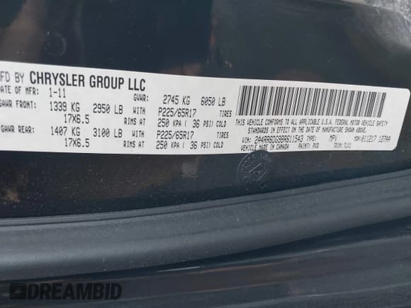 ✅ 2011 Chrysler Town & Country Limited • VIN: 2A4RR6DG9BR611543 • Lot: 43534489. Wystawiony na IAAI z przebiegiem 215 025 mil. Bezpłatny archiwum sprzedaży aukcyjnych z USA i szczegółowy raport historii pojazdu na DreamBid. Zdjęcie 9.