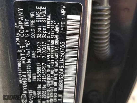 ✅ 2020 Hyundai Kona SEL Plus • VIN: KM8K62AA6LU450755 • Лот: 40809844. Опубликован ранее на Copart с пробегом 44 001 миль. Бесплатный доступ к архиву аукционных продаж из США и подробный отчёт об истории автомобиля на DreamBid. Изображение 13.