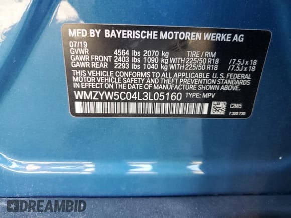 ✅ 2020 MINI Countryman Cooper • VIN: WMZYW5C04L3L05160 • Лот: 76865194. Опубликован ранее на Copart с пробегом 70 929 миль. Бесплатный доступ к архиву аукционных продаж из США и подробный отчёт об истории автомобиля на DreamBid. Изображение 13.