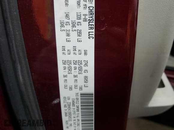 ✅ 2009 Dodge Grand Caravan SXT • VIN: 2D8HN54189R509181 • Лот: 84068045. Опубликован ранее на Copart с пробегом 110 907 миль. Бесплатный доступ к архиву аукционных продаж из США и подробный отчёт об истории автомобиля на DreamBid. Изображение 13.