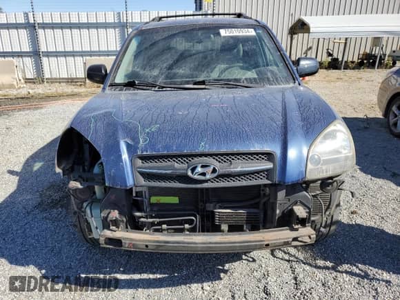 2007 Hyundai Tucson SE with VIN KM8JN12D37U671575, listed as a Copart auction lot 75010934 with 160,661 mi miles and Salvage title. Bid and sale history available at DreamBid. Image 5.