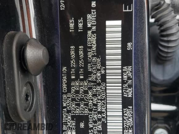 ✅ 2020 Lexus NX 300h • VIN: JTJGJRDZ2L5007450 • Lot: 87173515. Wystawiony na Copart z przebiegiem 86 217 mil. Bezpłatny archiwum sprzedaży aukcyjnych z USA i szczegółowy raport historii pojazdu na DreamBid. Zdjęcie 13.