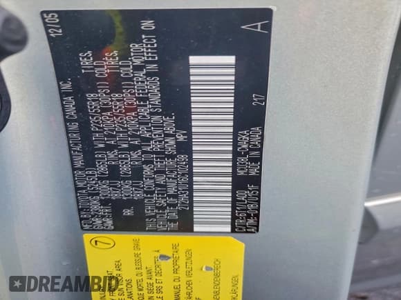 ✅ 2006 Lexus RX 330 • VIN: 2T2HA31U16C102498 • Lot: 95340265. Listed on Copart with 135,512 mi. Free auction sales archive from the USA and detailed vehicle history report at DreamBid. Image 14.