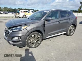 ✅ 2020 Hyundai Tucson Sport • VIN: KM8J3CAL4LU165516 • Lot: 82278055. Listed on Copart with 75,711 mi. Free auction sales archive from the USA and detailed vehicle history report at DreamBid. Image 1.