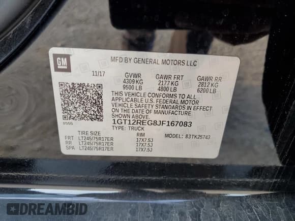 ✅ 2018 GMC Sierra 2500HD • VIN: 1GT12REG8JF167083 • Lot: 42046755. Wystawiony na Copart z przebiegiem 204 046 mil. Bezpłatny archiwum sprzedaży aukcyjnych z USA i szczegółowy raport historii pojazdu na DreamBid. Zdjęcie 13.