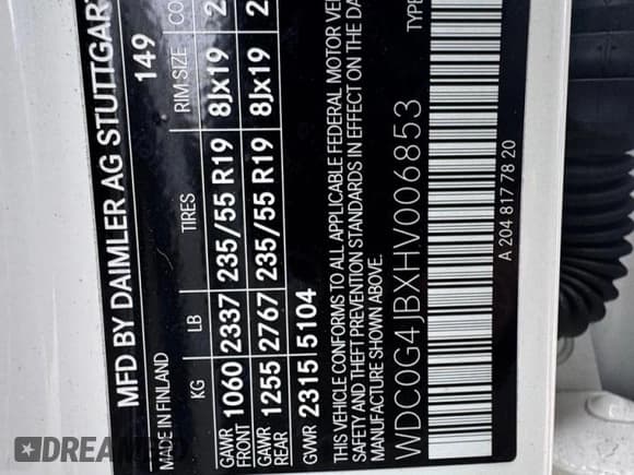 ✅ 2017 Mercedes-Benz GLC 300 • VIN: WDC0G4JBXHV006853 • Лот: 86599465. Опубликован ранее на Copart с пробегом 94 196 миль. Бесплатный доступ к архиву аукционных продаж из США и подробный отчёт об истории автомобиля на DreamBid. Изображение 10.