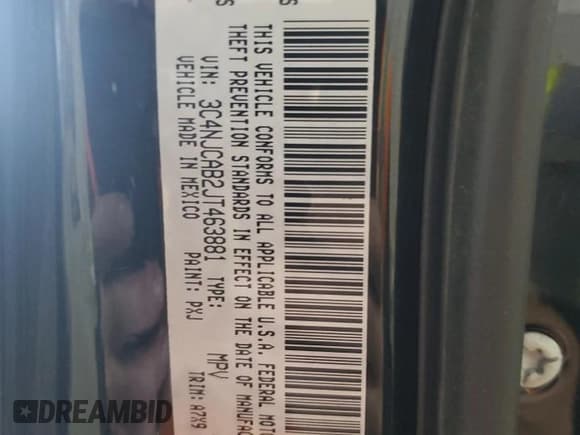 ✅ 2018 Jeep Compass Sport • VIN: 3C4NJCAB2JT463881 • Lot: 91565255. Listed on Copart with 97,612 mi. Free auction sales archive from the USA and detailed vehicle history report at DreamBid. Image 13.