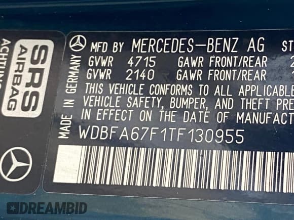 ✅ 1996 Mercedes-Benz SL 500 • VIN: WDBFA67F1TF130955 • Лот: 63761425. Опубликован ранее на Copart с пробегом 97 732 миль. Бесплатный доступ к архиву аукционных продаж из США и подробный отчёт об истории автомобиля на DreamBid. Изображение 10.