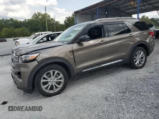 2021 Ford Explorer Limited with VIN 1FMSK8FH6MGA14413, listed as a Copart auction lot 71562005 with 56,947 mi miles and Salvage title. Bid and sale history available at DreamBid. Image 1.