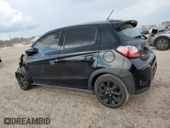 ✅ 2023 Mitsubishi Mirage Black Edition • VIN: ML32AWHJ9PH002642 • Lot: 62283275. Listed on Copart with 13,326 mi. Free auction sales archive from the USA and detailed vehicle history report at DreamBid. Image 2.