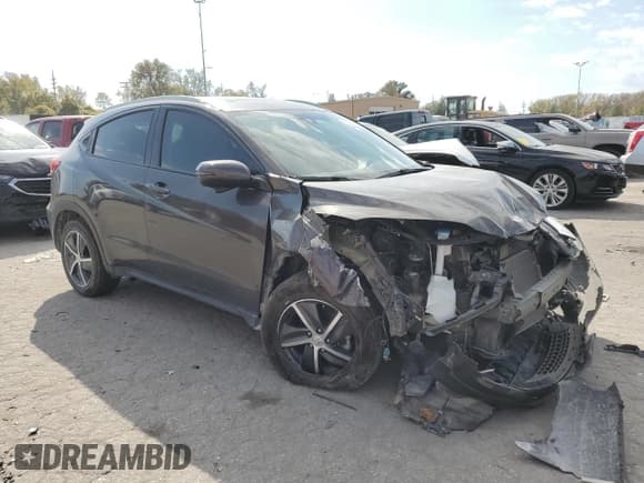 ✅ 2021 Honda HR-V EX • VIN: 3CZRU6H59MM707271 • Лот: 75621494. Опубликован ранее на Copart с пробегом 46 550 миль. Бесплатный доступ к архиву аукционных продаж из США и подробный отчёт об истории автомобиля на DreamBid. Изображение 4.