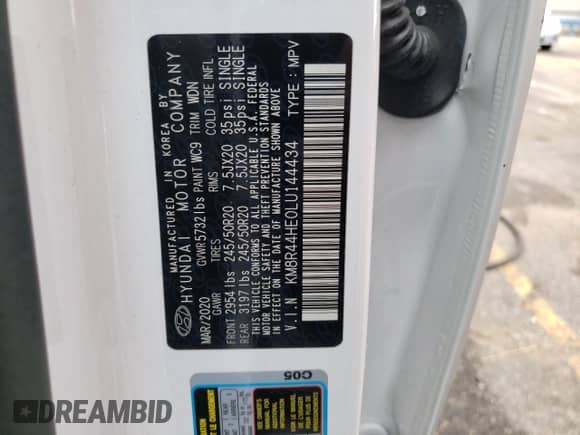 2020 Hyundai Palisade SEL с VIN KM8R44HE0LU144434, выставлен на аукционе Copart как лот 75959044 с пробегом 87 886 миль миль и Списание • Salvage title. История ставок и продаж доступна на DreamBid. Изображение 14.