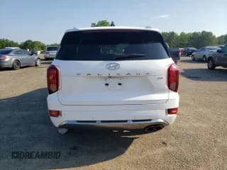 ✅ 2022 Hyundai Palisade Calligraphy • VIN: KM8R7DHE7NU485372 • Лот: 61354583. Опубликован ранее на Copart с пробегом 14 565 миль. Бесплатный доступ к архиву аукционных продаж из США и подробный отчёт об истории автомобиля на DreamBid. Изображение 6.
