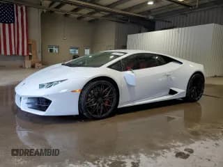✅ 2018 Lamborghini Huracan LP 580-2 • VIN: ZHWUC2ZF1JLA09635 • Lot: 60612885. Listed on Copart with 22,907 mi. Free auction sales archive from the USA and detailed vehicle history report at DreamBid. Image 1.