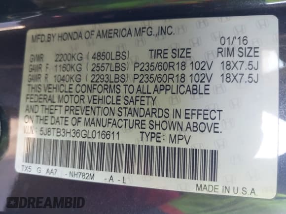 ✅ 2016 Acura RDX • VIN: 5J8TB3H36GL016611 • Lot: 43510553. Wystawiony na IAAI z przebiegiem 176 778 mil. Bezpłatny archiwum sprzedaży aukcyjnych z USA i szczegółowy raport historii pojazdu na DreamBid. Zdjęcie 9.