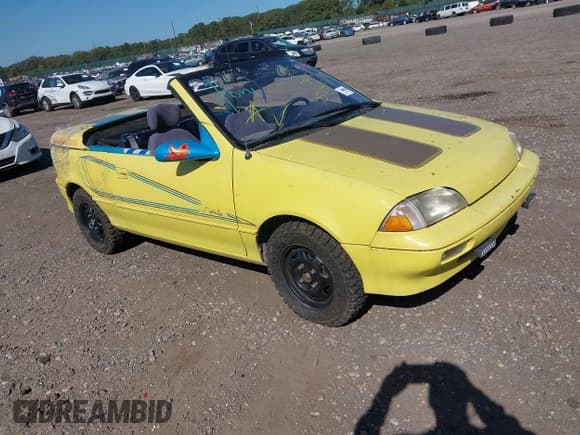 ✅ 1991 Geo Metro • VIN: JG1MR3367MK607993 • Lot: 43378924. Wystawiony na IAAI z przebiegiem Nie podano. Bezpłatny archiwum sprzedaży aukcyjnych z USA i szczegółowy raport historii pojazdu na DreamBid. Zdjęcie 1.