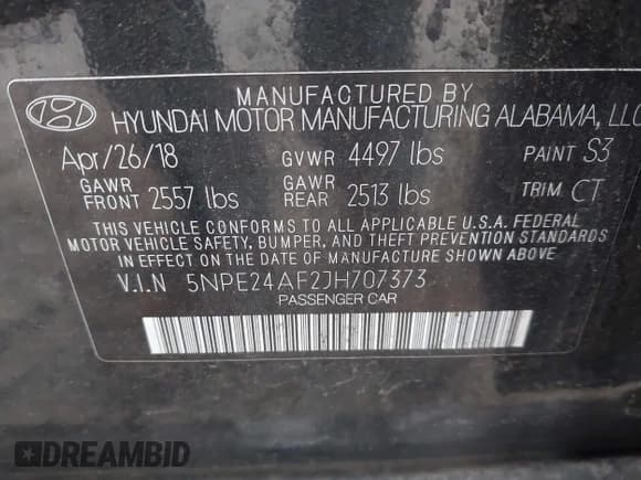 ✅ 2018 Hyundai Sonata SE • VIN: 5NPE24AF2JH707373 • Лот: 43536643. Опубликован ранее на IAAI с пробегом 64 781 миль. Бесплатный доступ к архиву аукционных продаж из США и подробный отчёт об истории автомобиля на DreamBid. Изображение 9.