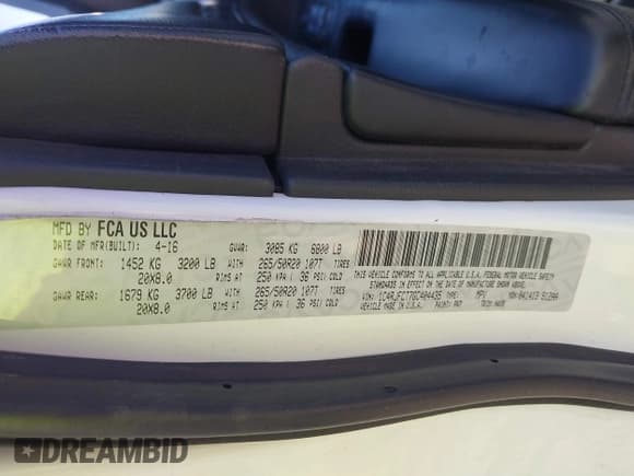 ✅ 2016 Jeep Grand Cherokee Overland • VIN: 1C4RJFCT7GC404435 • Lot: 41518239. Listed on IAAI with 179,960 mi. Free auction sales archive from the USA and detailed vehicle history report at DreamBid. Image 9.