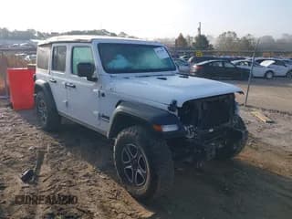 ✅ 2020 Jeep Wrangler Unlimited Willys • VIN: 1C4HJXDG8LW174609 • Lot: 40734481. Listed on IAAI with 45,675 mi. Free auction sales archive from the USA and detailed vehicle history report at DreamBid. Image 1.