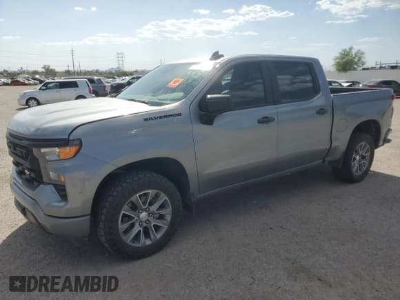 ✅ 2023 Chevrolet Silverado 1500 Custom • VIN: 3GCPABEK2PG181951 • Lot: 60565815. Listed on Copart with Not provided. Free auction sales archive from the USA and detailed vehicle history report at DreamBid. Image 1.