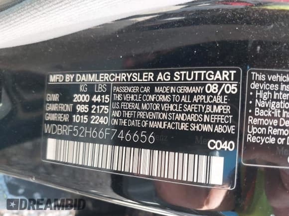 ✅ 2006 Mercedes-Benz C 230 Sport • VIN: WDBRF52H66F746656 • Lot: 43745424. Wystawiony na IAAI z przebiegiem 197 866 mil. Bezpłatny archiwum sprzedaży aukcyjnych z USA i szczegółowy raport historii pojazdu na DreamBid. Zdjęcie 9.