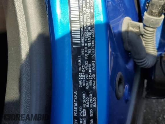 2024 Dodge Hornet R/T Plus z VIN ZACPDFDW2R3A23248, wystawiony jako Copart lot #69404794 z przebiegiem 525 mil mil oraz Szkoda całkowita • Salvage title. Historia ofert i sprzedaży dostępna na DreamBid. Obrazek 13.