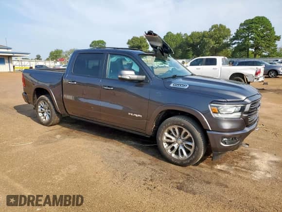 2022 Ram 1500 Laramie with VIN 1C6RREJT7NN124433, listed as a Copart auction lot 71278305 with 41,030 mi miles and Salvage title. Bid and sale history available at DreamBid. Image 4.