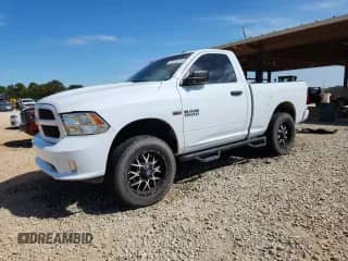 2016 Ram 1500 Express with VIN 3C6JR7ATXGG154448, listed as a Copart auction lot 70376575 with 67,107 mi miles and Salvage title. Bid and sale history available at DreamBid. Image 1.