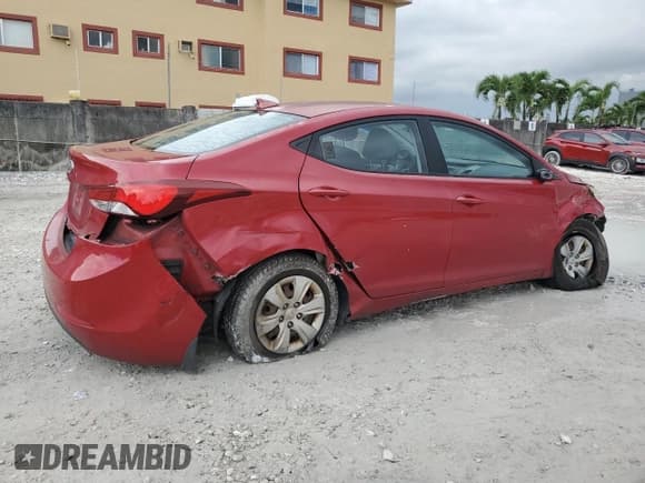✅ 2016 Hyundai Elantra SE • VIN: KMHDH4AE4GU518042 • Lot: 83936635. Listed on Copart with 166,002 mi. Free auction sales archive from the USA and detailed vehicle history report at DreamBid. Image 3.