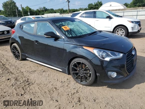 ✅ 2015 Hyundai Veloster Turbo • VIN: KMHTC6AE1FU239166 • Lot: 68608084. Wystawiony na Copart z przebiegiem 100 511 mil. Bezpłatny archiwum sprzedaży aukcyjnych z USA i szczegółowy raport historii pojazdu na DreamBid. Zdjęcie 4.