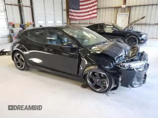 2019 Hyundai Veloster Turbo R-Spec with VIN KMHTH6AB5KU003511, listed as a Copart auction lot 65793704 with 61,504 mi miles and Salvage title. Bid and sale history available at DreamBid. Image 4.